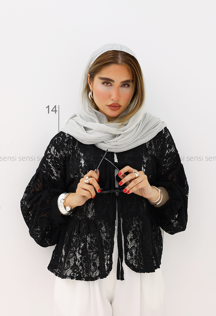 مانتو عروسکی گیپور کد1006095